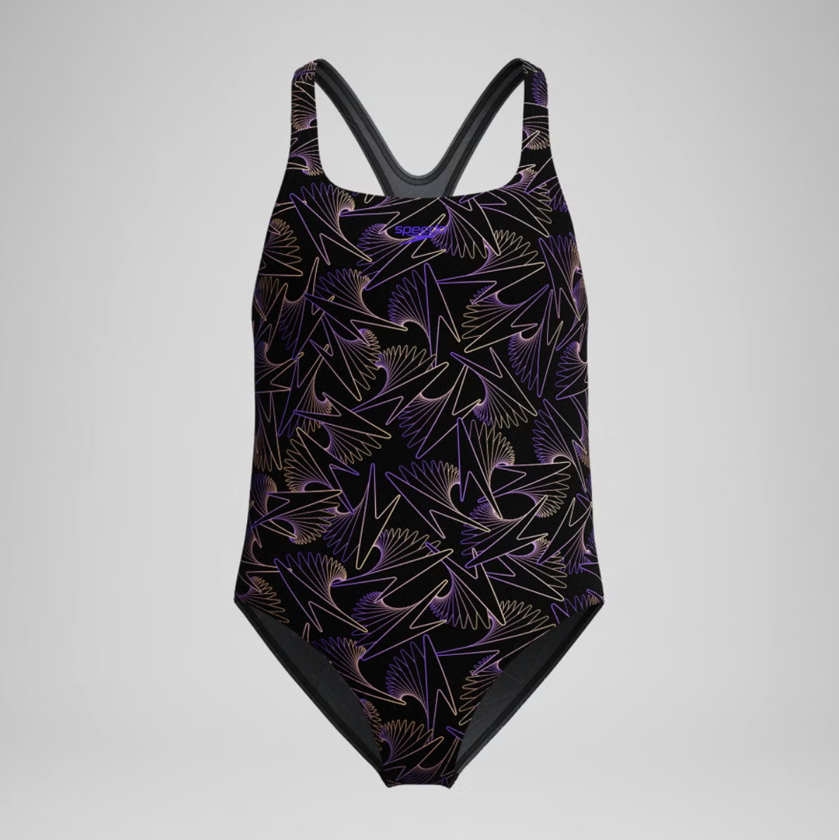 Speedo Girls Hyperboom Allover Medalist Swimsuit Swimming Costume BNWT