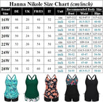 Hanna Nikole High Waist Ruched Tummy Control Bikini Swimsuit Swimming Costume