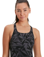 Speedo Women's Hyperboom Allover Medalist Swimsuit Swimming Costume BNWT
