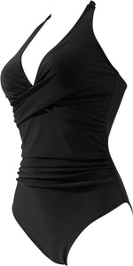 RXRXCOCO Women's Halter High Waist Tummy Control Swimsuit Swimming Costume BNWT