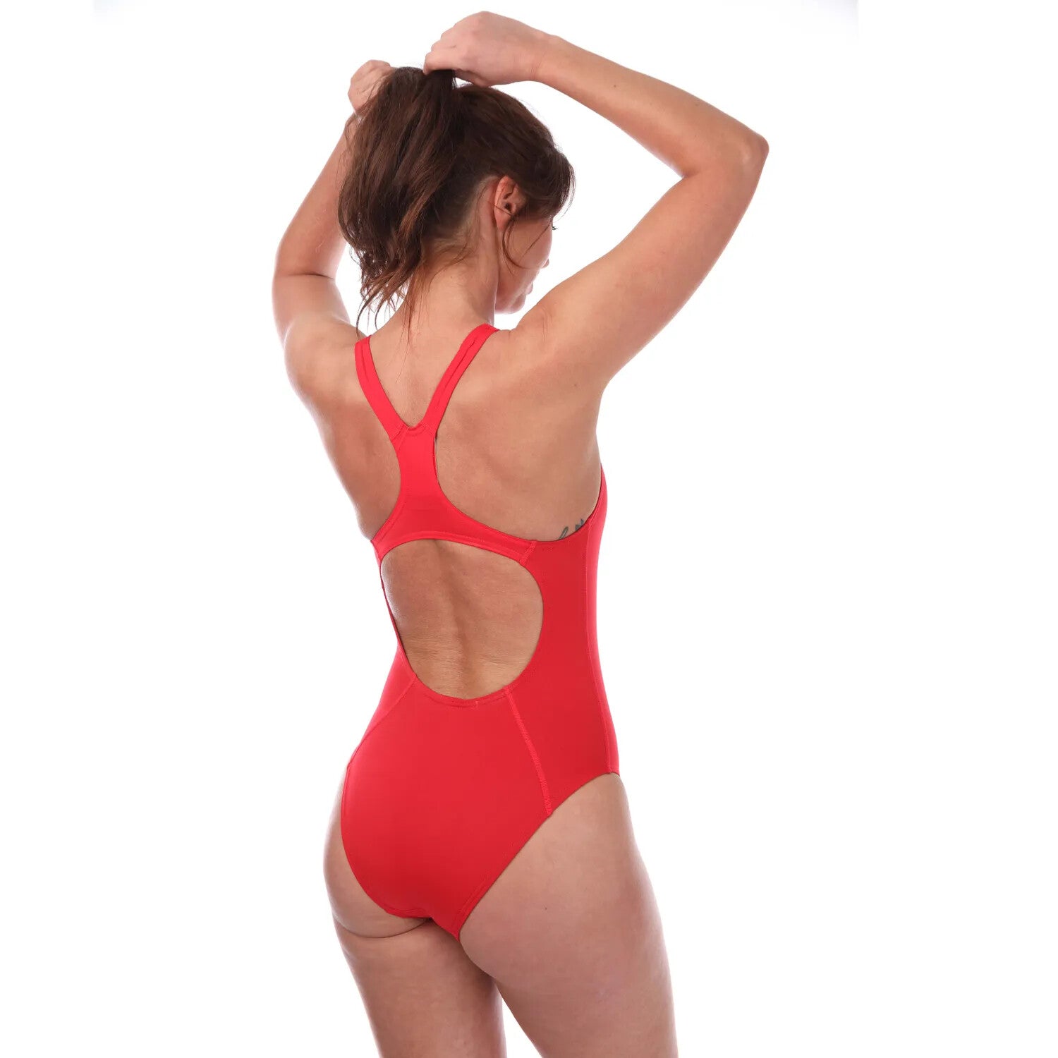 Speedo Women's Eco Endurance+ Medalist Swimsuit Swimming Costume Red BNWT