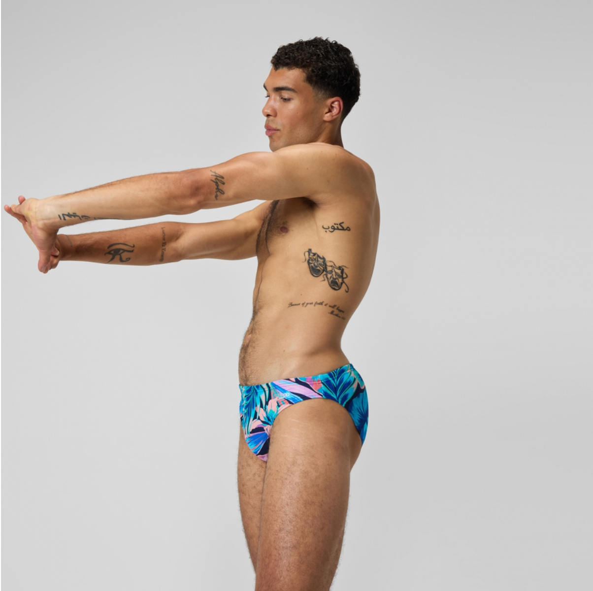 Speedo Men's Beachstar 5cm Brief Swimsuit Swimming Costume Trunks BNWT