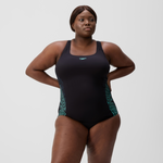 Speedo Women's Placement Medalist Swimsuit Swimming Costume Plus Size BNWT