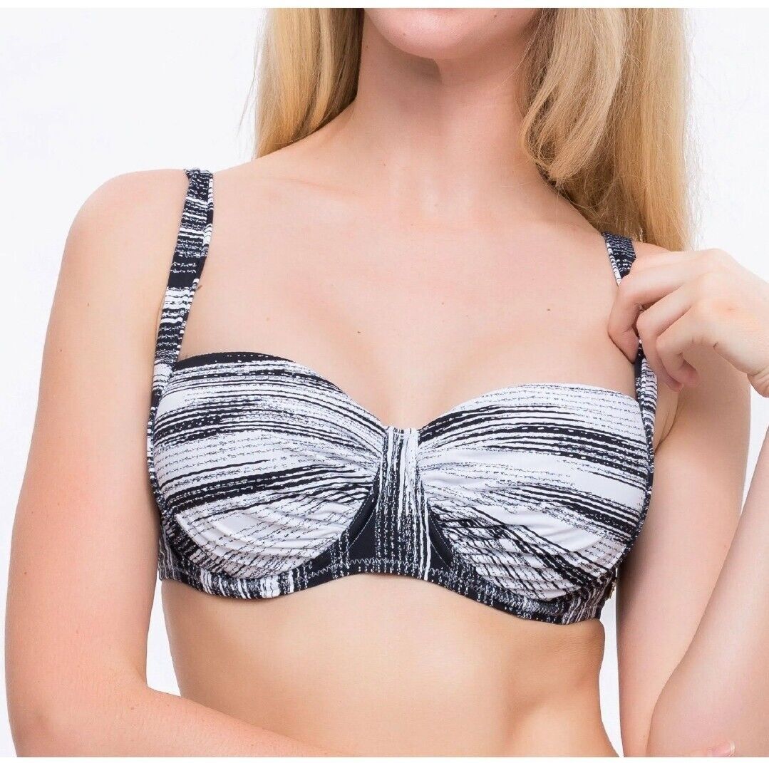 Sunseeker Women's Let's Get Physical Bikini Top Padded Swimsuit UK 10 12 BNWT
