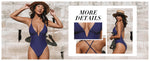 Cupshe Women's Deep V Neck Criss Cross Back Swimsuit Swimming Costume BNWT