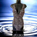 Simply Be Women's Animal Print Plus Size Swimsuit Swimming Costume One Piece