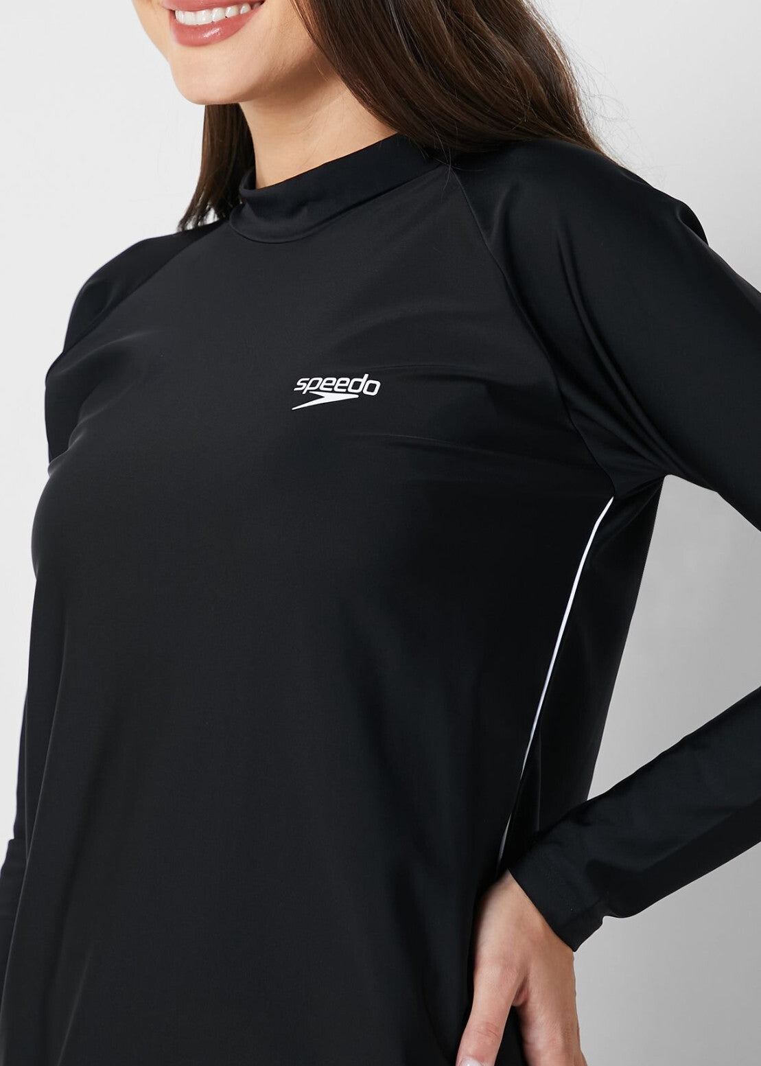 Speedo Women's Long-Line Cover-Up Modest Tunic Swimsuit Swimming Costume BNWT