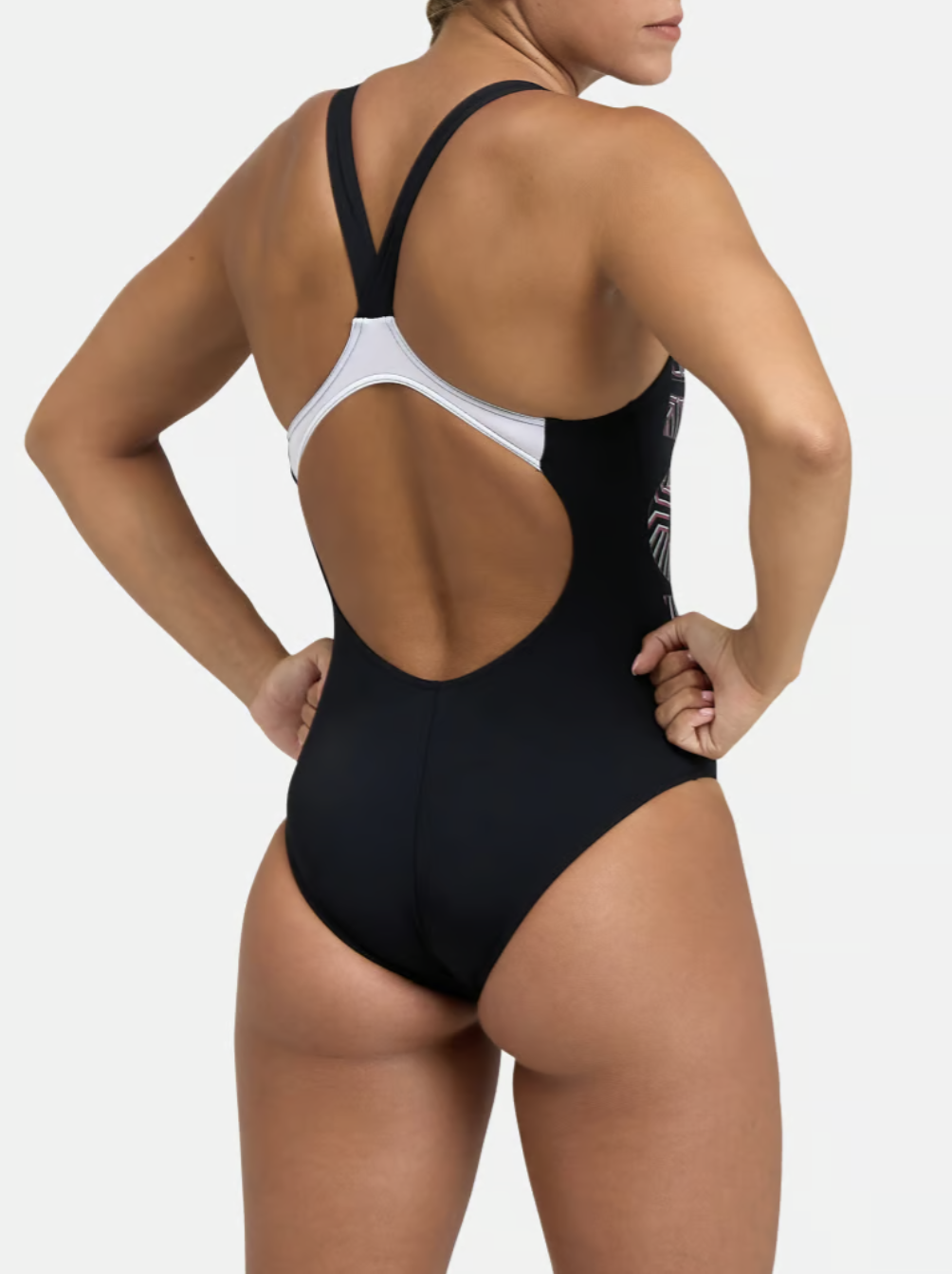 Arena Women's Kikko Pro V Back Graphic One Piece Swimsuit Swimming Costume BNWT