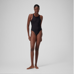 Speedo Women's Solid High Neck Swimsuit Swimming Costume Swimwear BNWT
