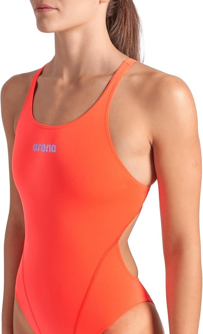 Arena Women's Team Swim Tech Solid Swimsuit Swimming Costume Girls Swimwear BNWT