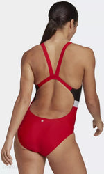 Adidas Women's 3-Stripes Colourblock HC2879 Swimsuit Swimming Costume BNWT