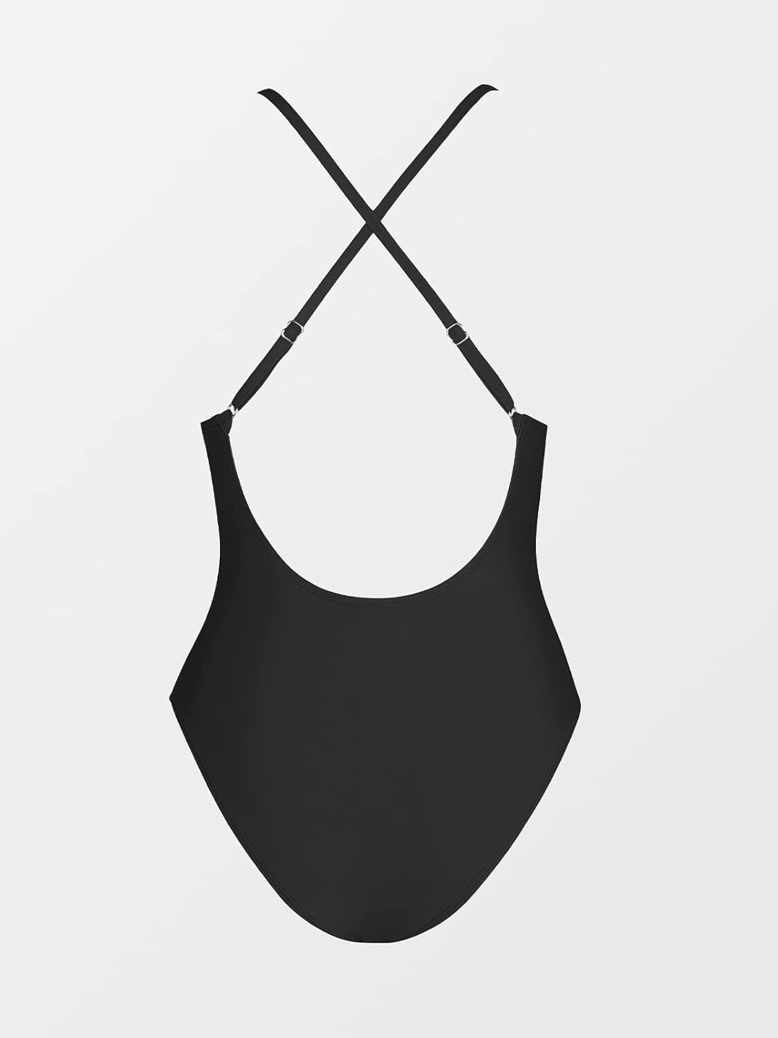 Cupshe Women's Deep V Neck Criss Cross Back Swimsuit Swimming Costume BNWT