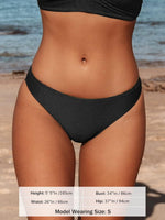 Cupshe Women's Ribbed Low Waisted Bikini Bottom Swimsuit Swimming Costume BNWT