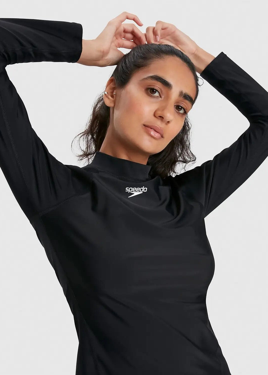 Speedo Women's Printed Long Sleeved Rash Top Swimsuit Swimming Costume BNWT