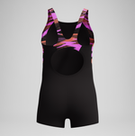 Speedo Girl's Hyperboom Splice Legsuit Swimsuit Swimming Costume Child Kids BNWT