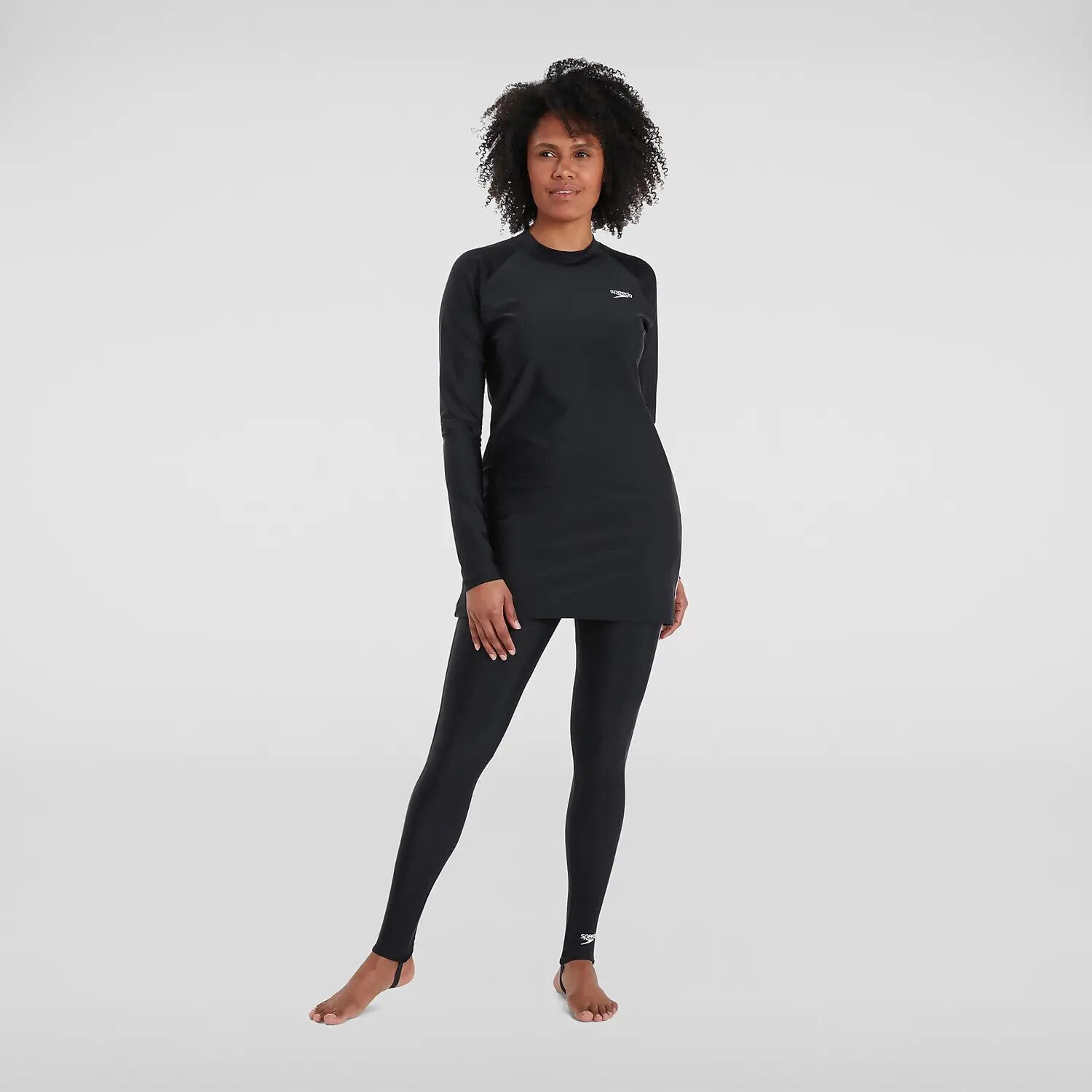 Speedo Women's Long-Line Cover-Up Modest Tunic Swimsuit Swimming Costume BNWT
