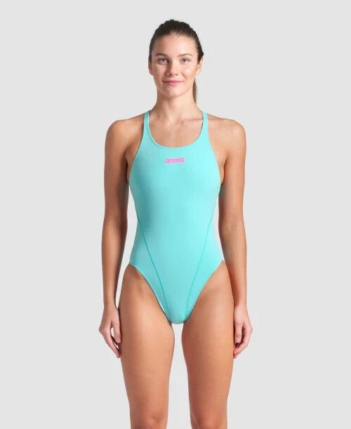Arena Women's Team Swim Tech Solid Swimsuit Swimming Costume Girls Swimwear BNWT