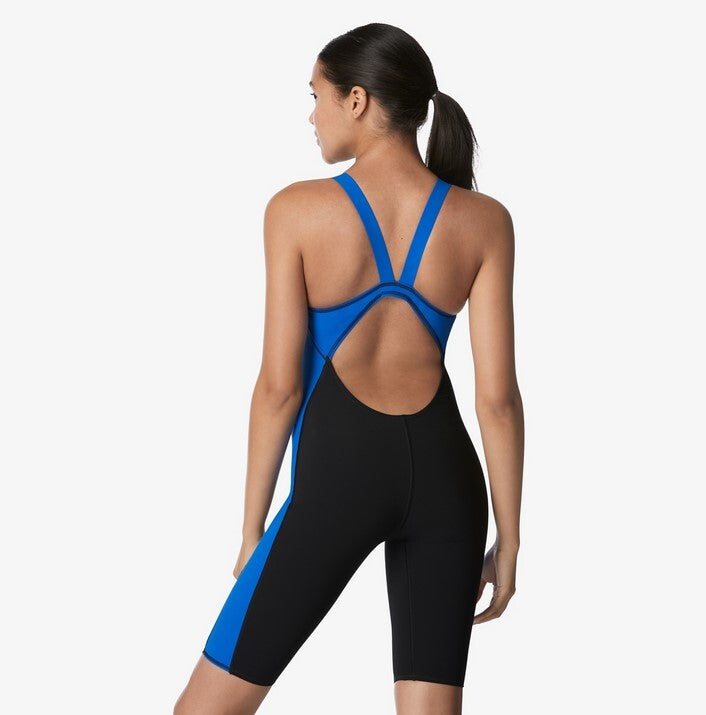 Speedo Women's Powerplus Solid Kneeskin Swimsuit Swimming Costume Legsuit BNIB