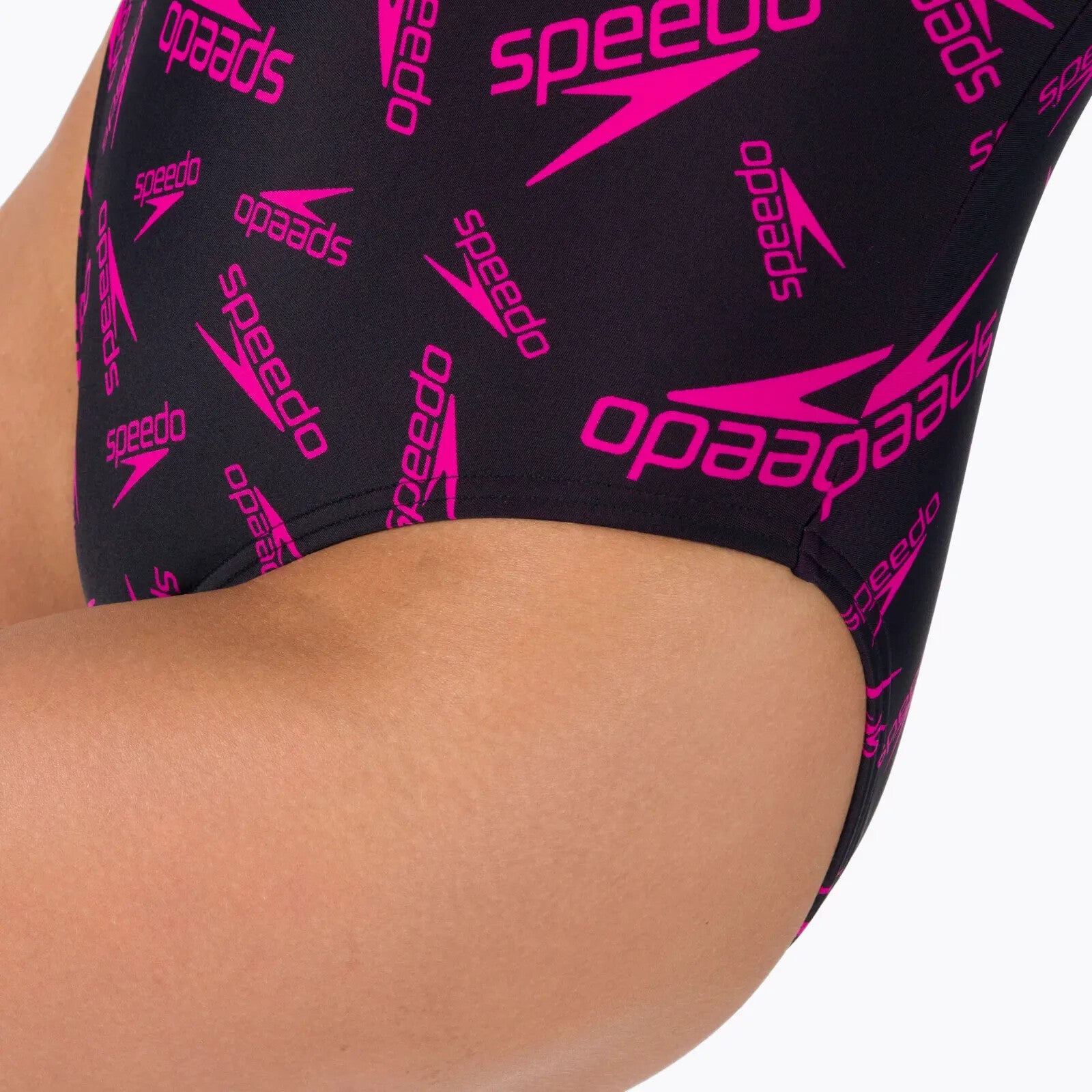 Speedo Women's Boom Logo Allover Medalist Swimsuit Swimming Costume BNWT