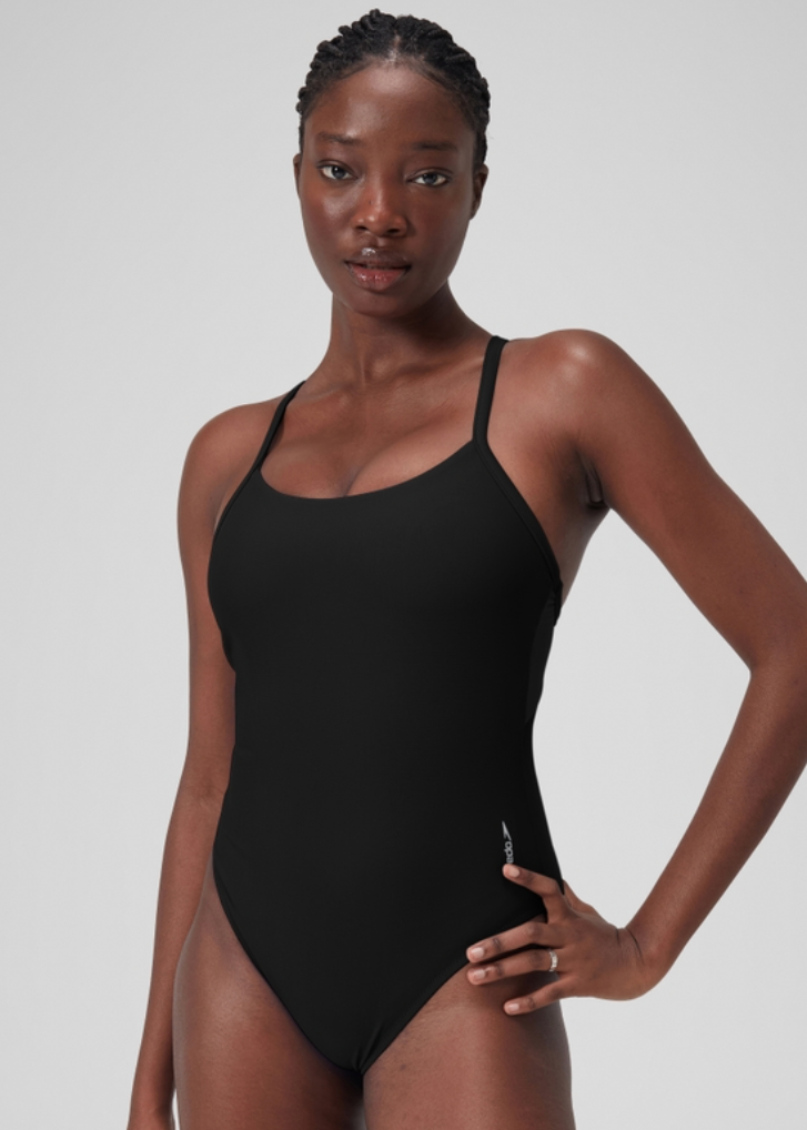 Speedo Women's Colourblock Racerback Swimsuit Swimming Costume Swimwear BNWT