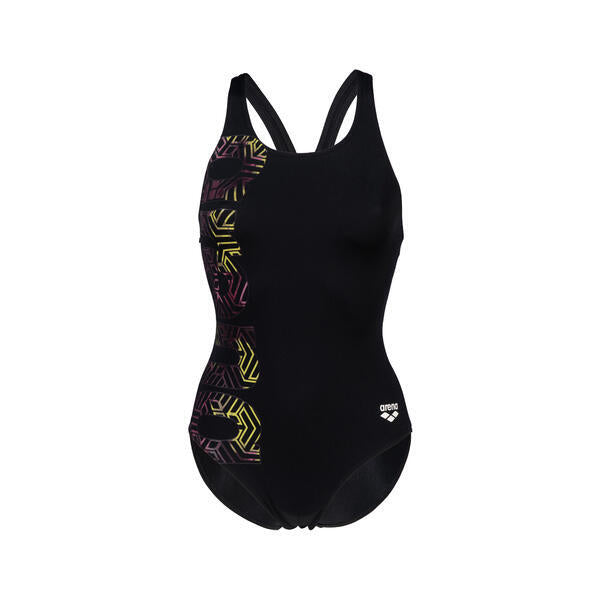 Arena Women's Kikko Pro V Back Graphic One Piece Swimsuit Swimming Costume BNWT