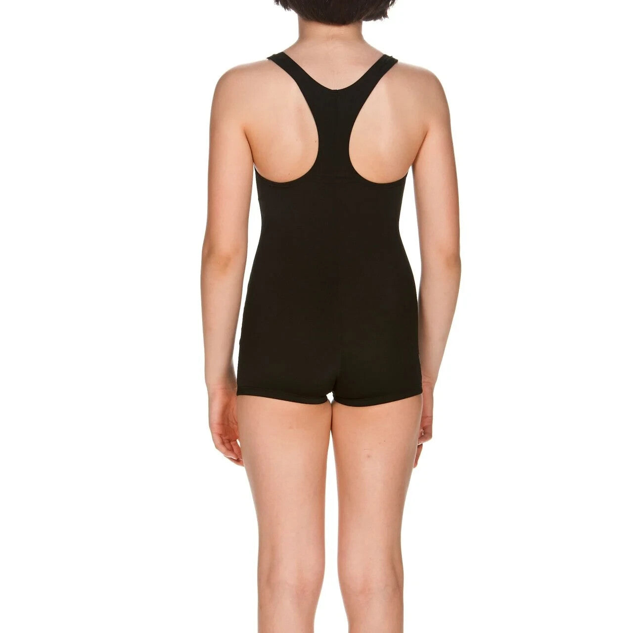 Arena Girl's Combi-Short Finding Swimsuit Swimming Costume Legsuit Black BNWT