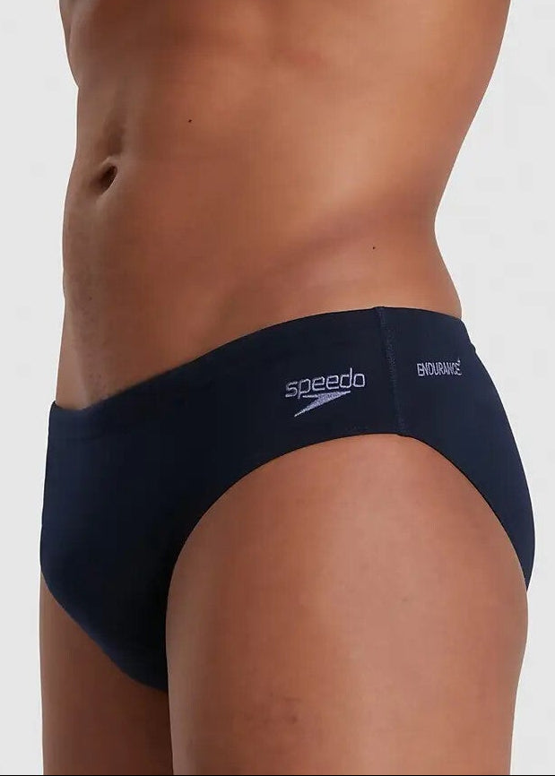 Speedo Men's Eco Endurance+ 7cm Brief Swimming Costume Swimsuit Navy BNWT