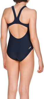 Arena Girl's Dynamo Junior One Piece Swimsuit Swimming Costume Navy BNWT