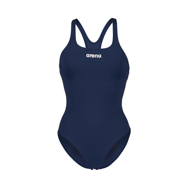 Arena Women's Team Swim Pro Solid Swimsuit Swimming Costume Girls Navy BNWT