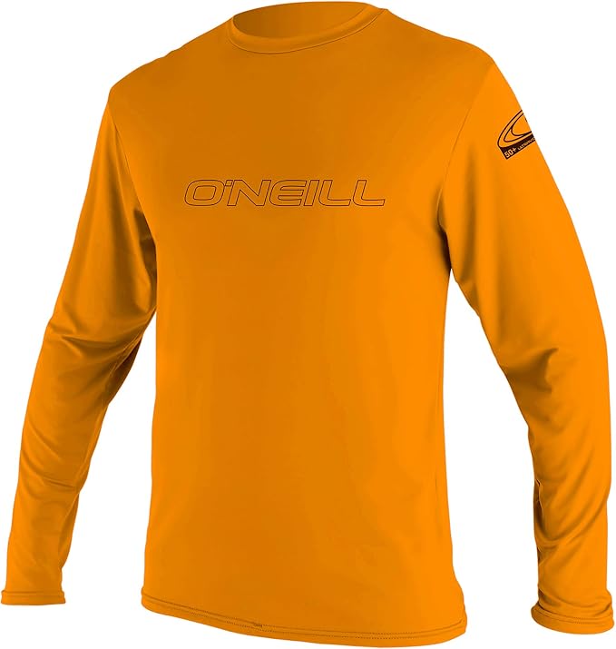 O'Neill Boy's Girl's Unisex Youth Basic Skins Long Sleeve Rash Vest - Orange