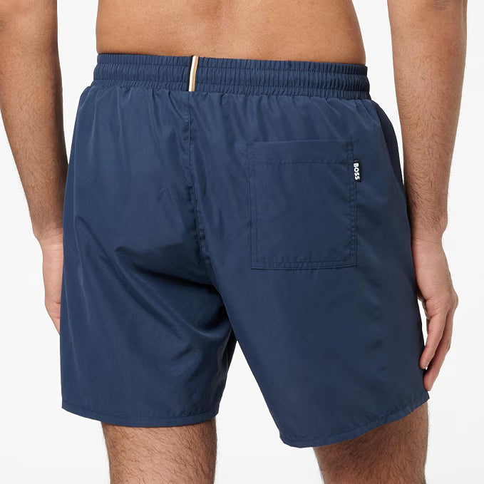 Hugo Boss Men's Swordfish Swim Shorts Trunks Swimming Swimsuit - Navy
