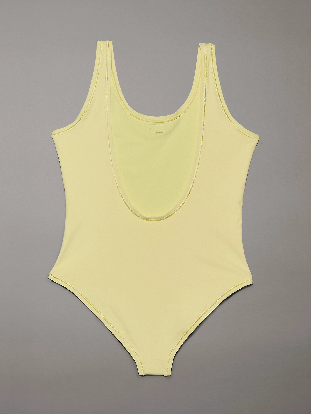 Calvin Klein Girl's CK Monogram Swimsuit Swimming Costume - Yellow