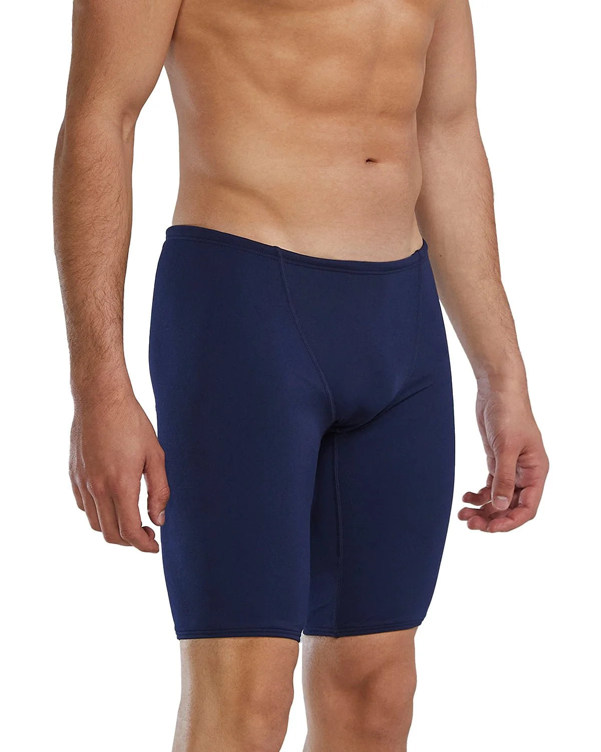 TYR Men's Durafast One Solid Jammer Swimsuit Swimming Costume - Navy