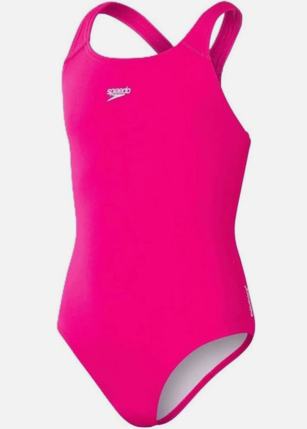 Speedo Endurance+ Medalist Girls Swimsuit Swimming Costume Pink