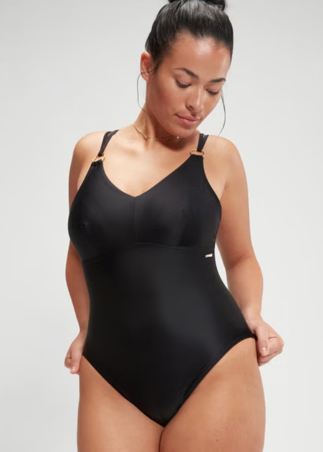 Speedo Women's Shaping Strappy Swimsuit Swimming Costume Swimwear