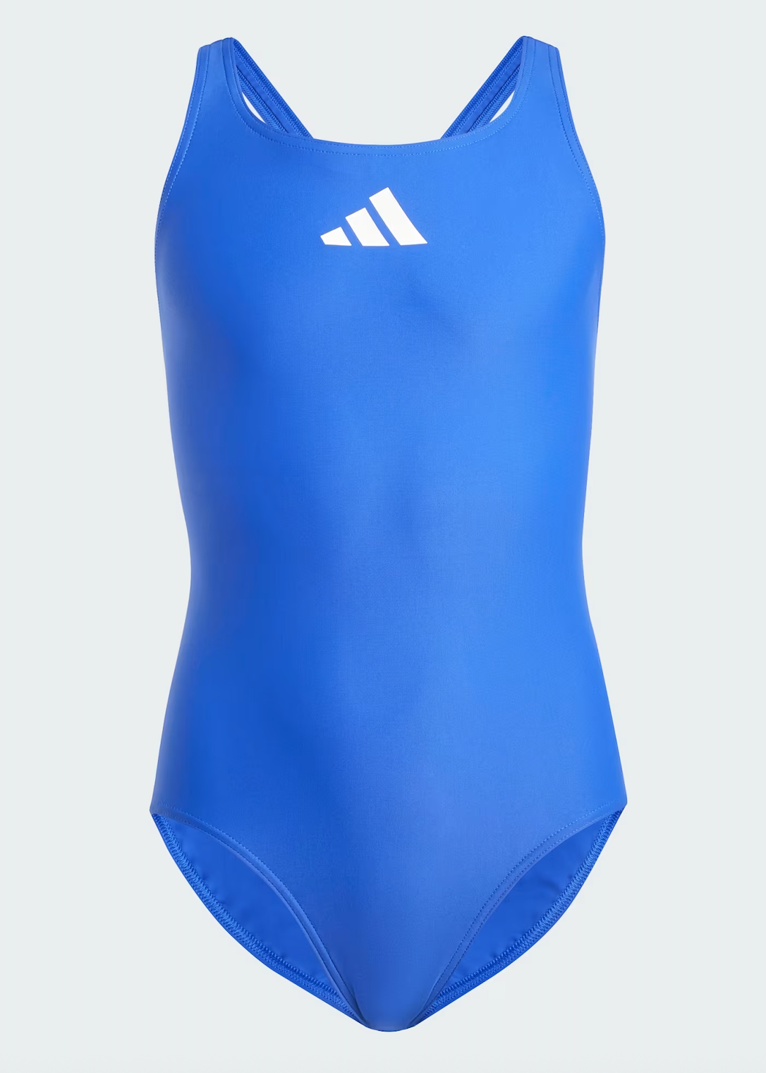Adidas Girls 3 Bars Solid Small Logo Swimsuit Swimming Costume JG1040