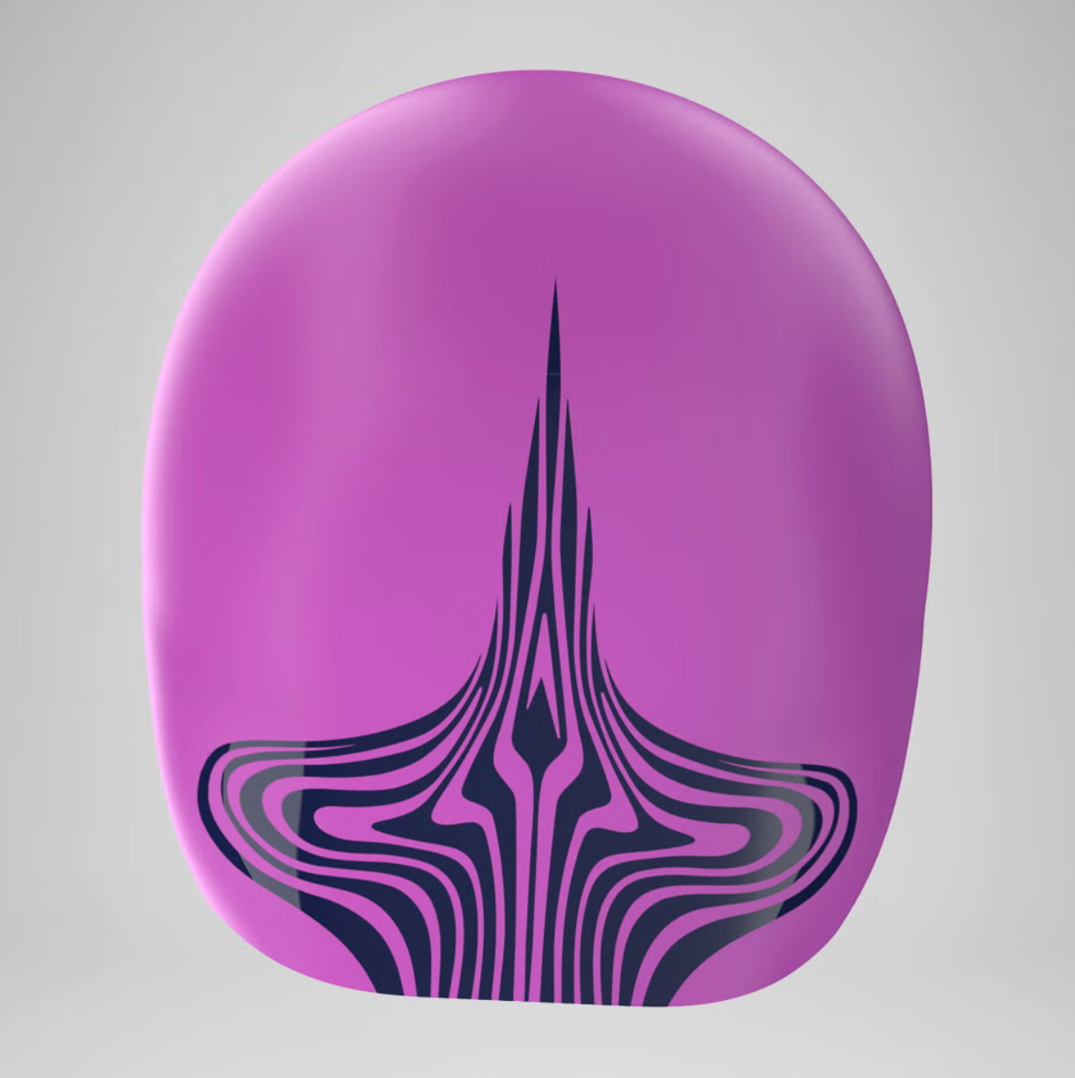 Speedo Unisex Fastskin Racing Silicone Swimming Cap Hat for Men & Women - Purple