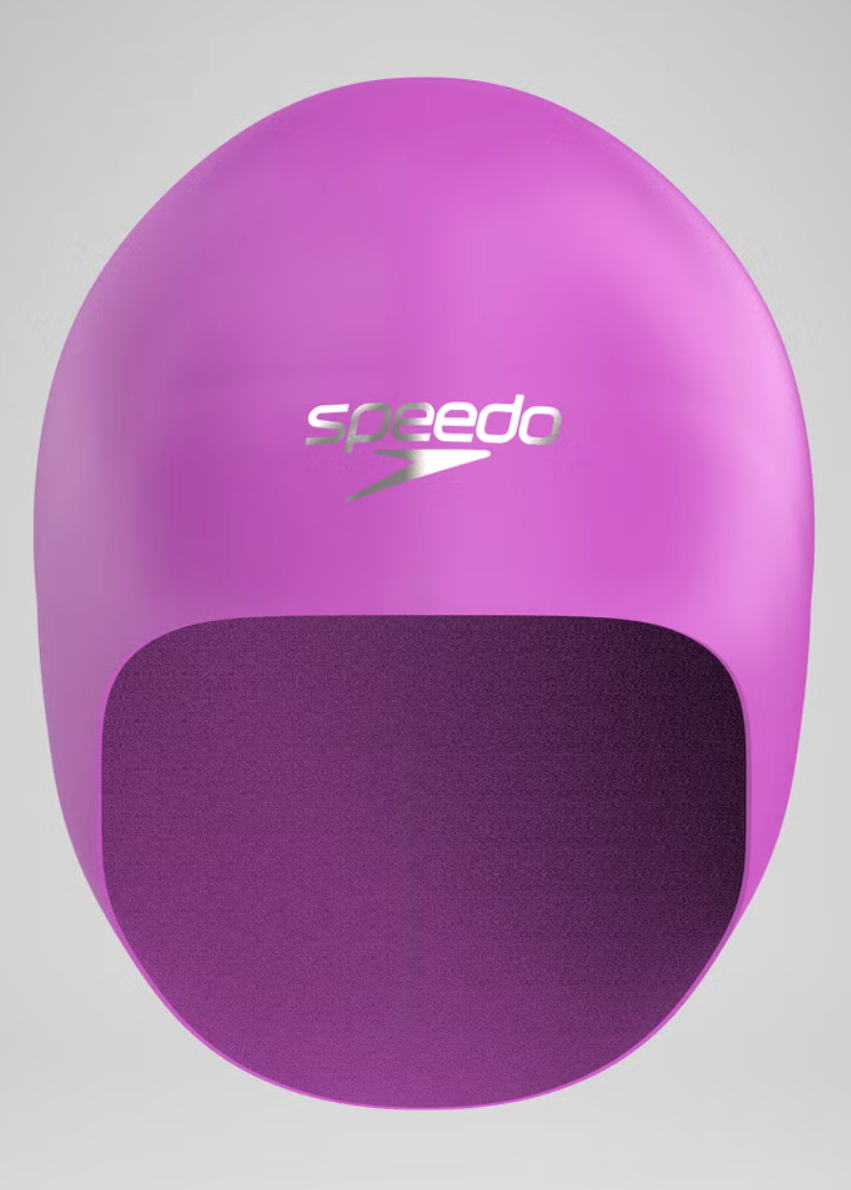 Speedo Unisex Fastskin Racing Silicone Swimming Cap Hat for Men & Women - Purple