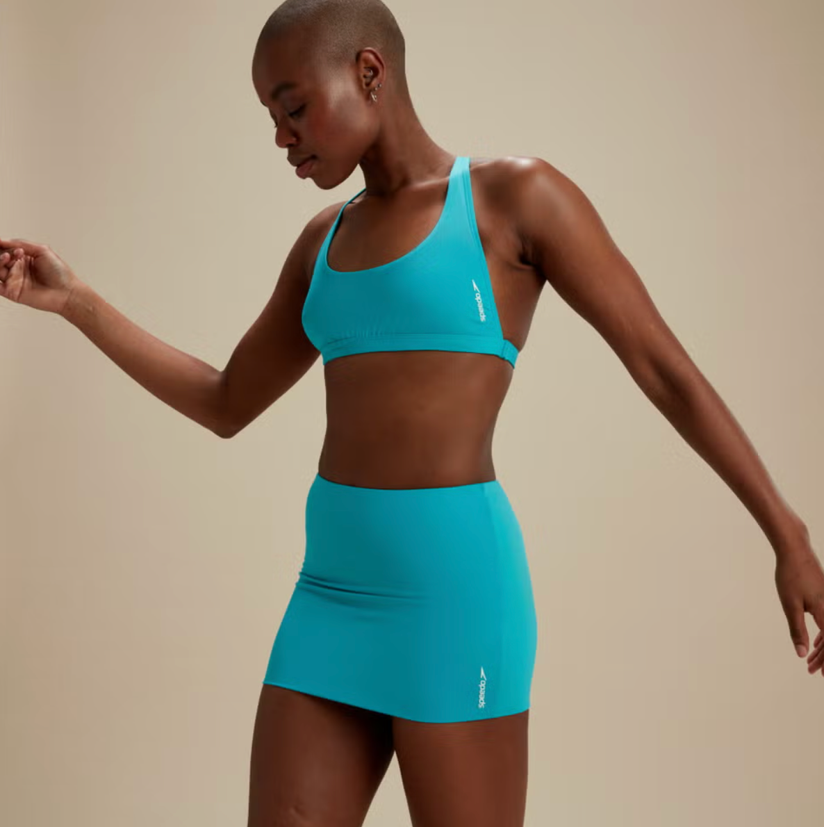 Speedo Women's FLU3NTE Swimming Tube Skirt, Bandeau or Bikini Crop Top