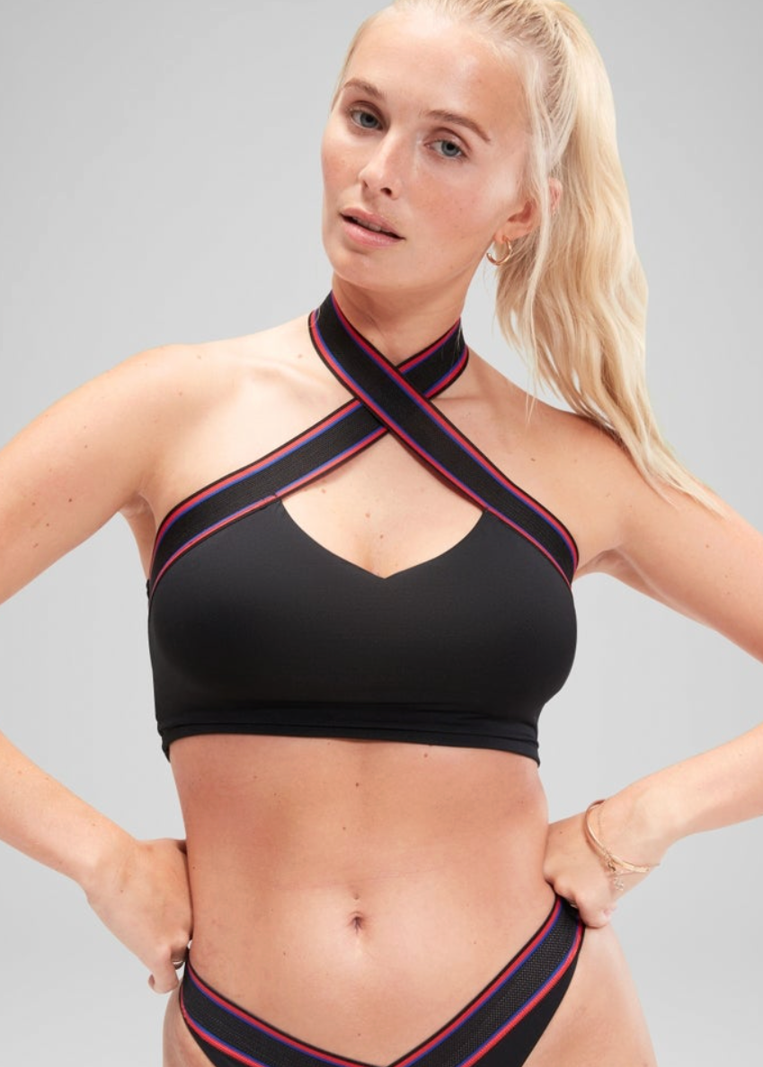 Speedo Women's FLU3NTE Swimming Halter Bikini Crop Top