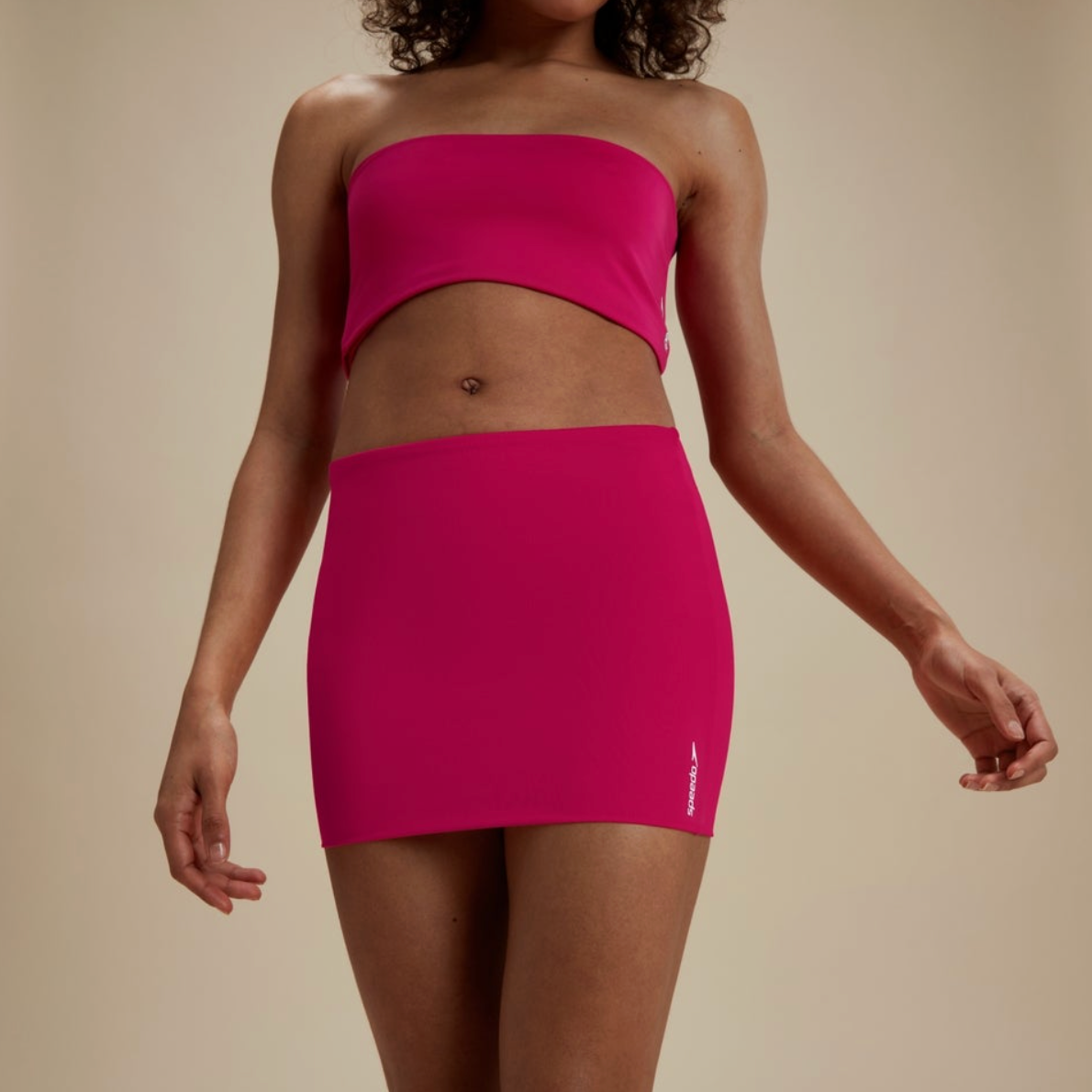 Speedo Women's FLU3NTE Swimming Tube Skirt, Bandeau or Bikini Crop Top - Pink
