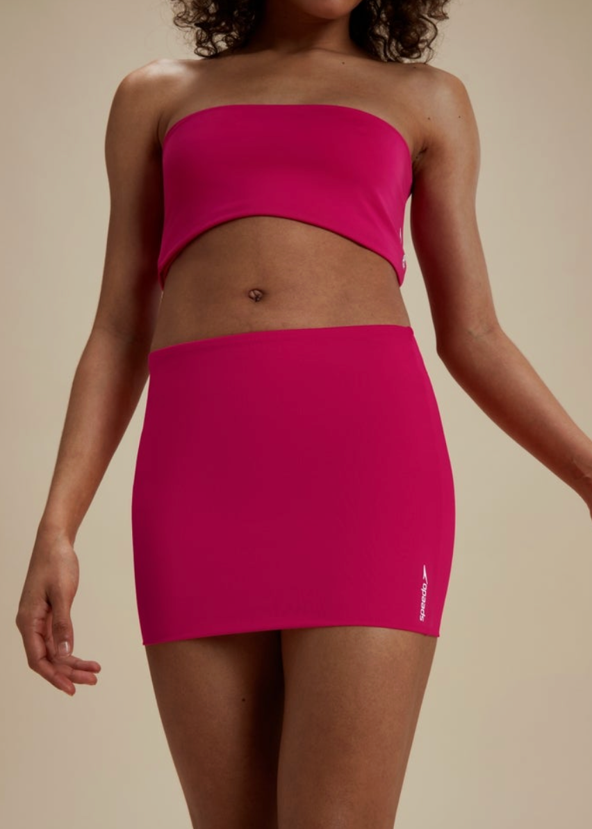 Speedo Women's FLU3NTE Swimming Tube Skirt, Bandeau or Bikini Crop Top - Pink