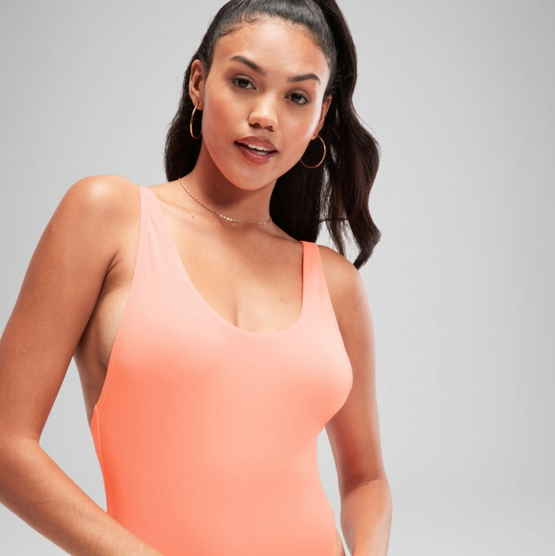Speedo Women's FLU3NTE Solid Multiwear Swimsuit Swimming Costume - Coral