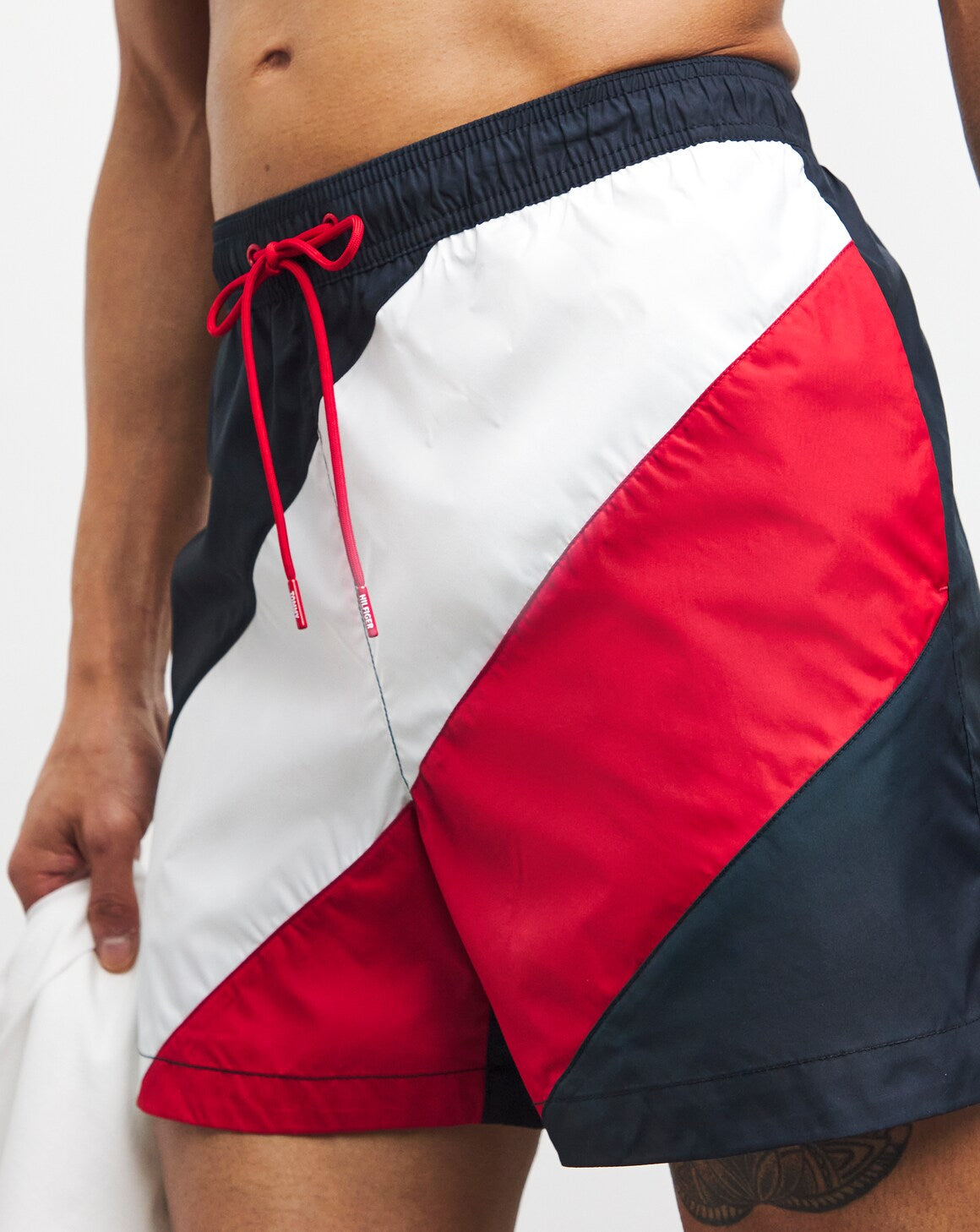 Tommy Hilfiger Men's Colourblock Mid Length Swim Shorts Trunks