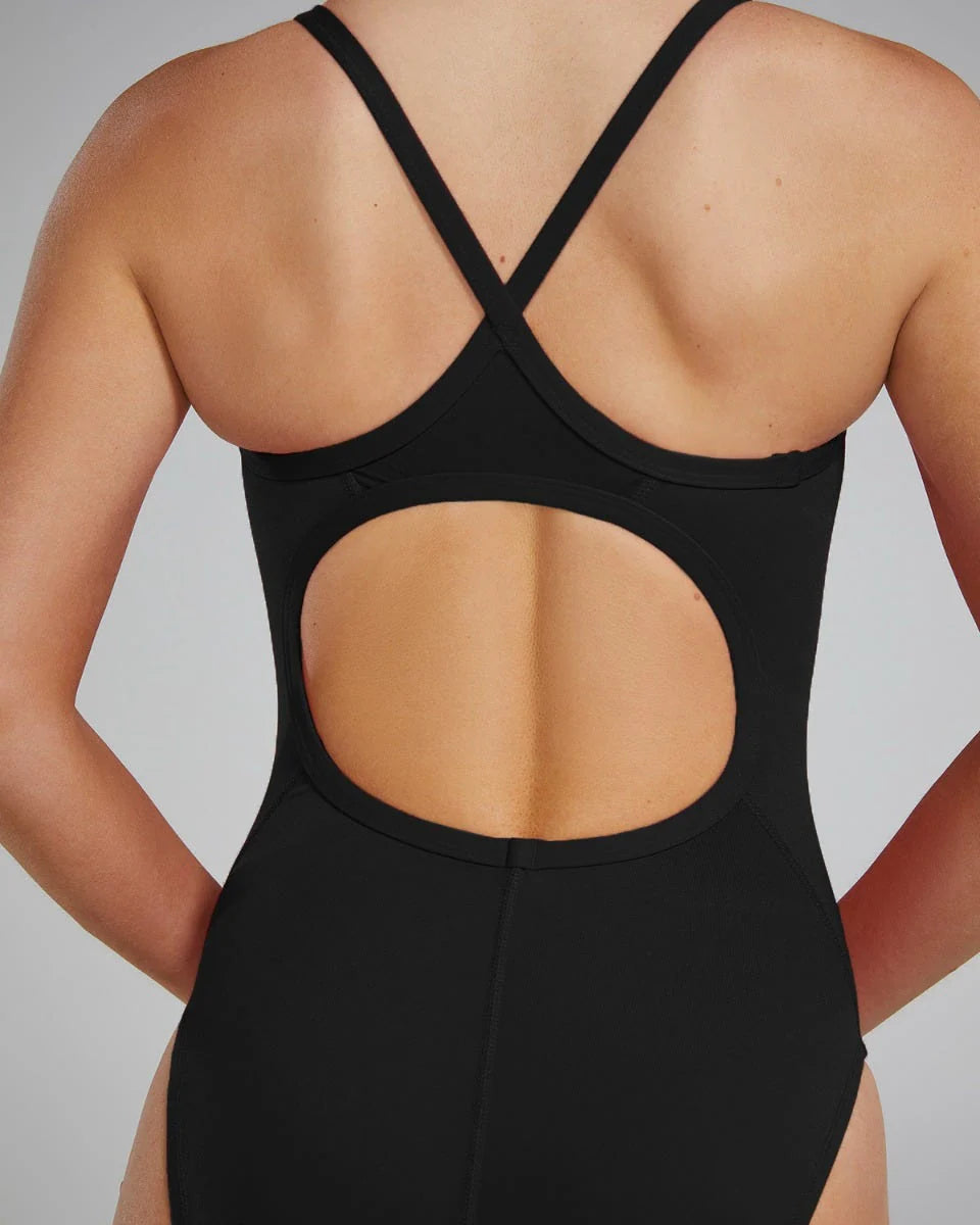 TYR Women's Durafast Elite Diamondfit Swimsuit Swimming Costume - Black