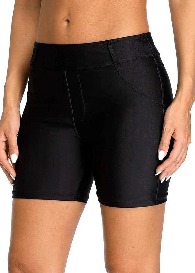 Attraco Women's Boyleg Jammer Long Swim Shorts Swimsuit Swimming Costume