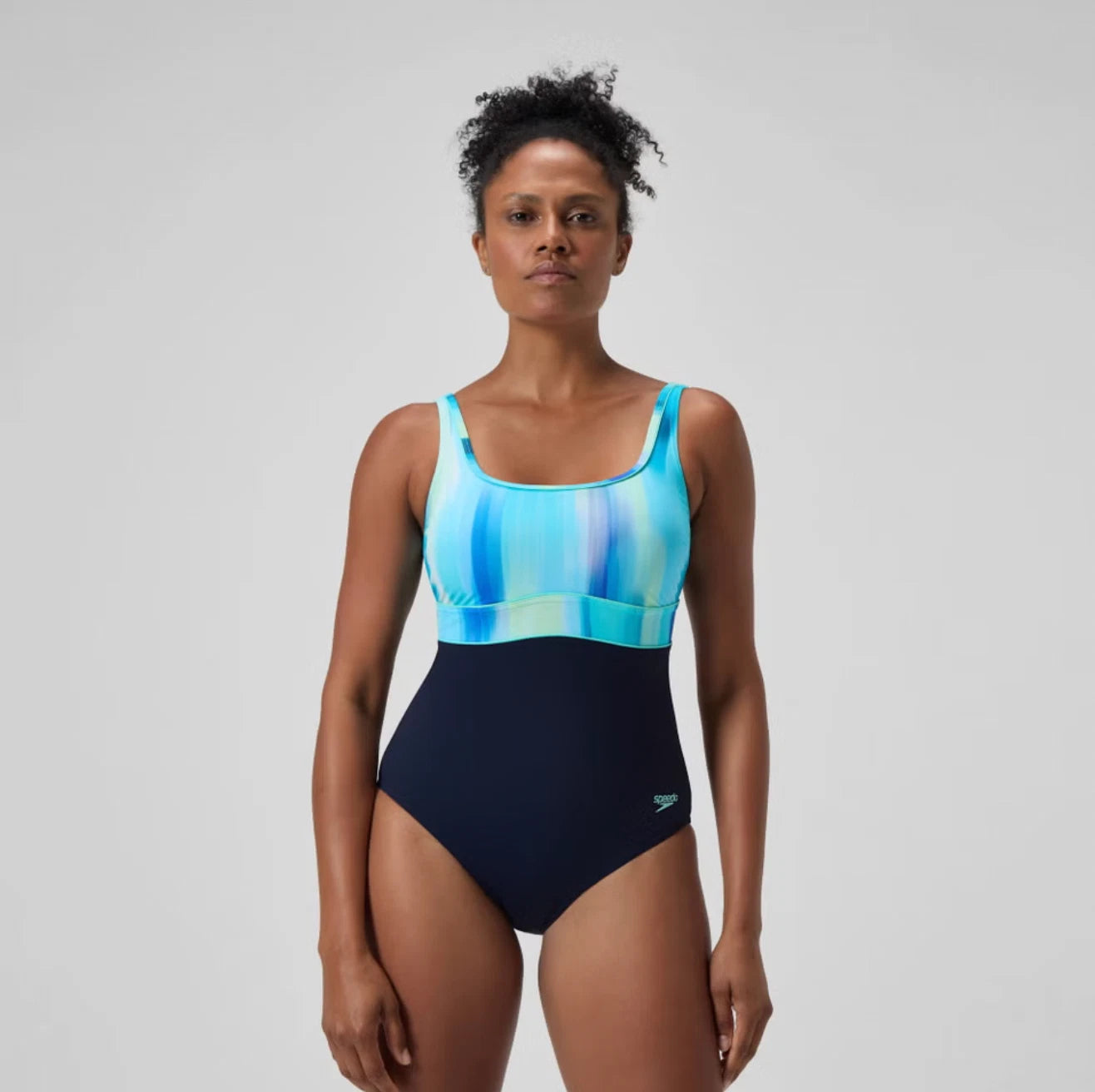 Speedo Women's Shaping Contour Eclipse Printed Swimsuit Swimming Costume
