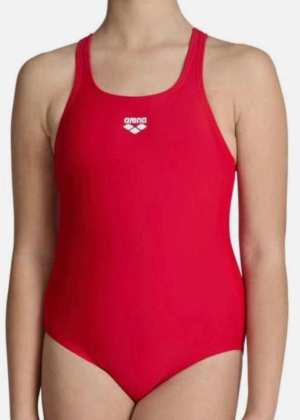 Arena Girl's Dynamo Jr Junior One Piece Swimsuit Swimming Costume Red