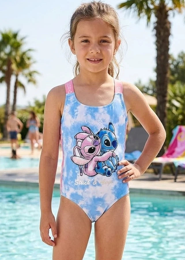 Disney Lilo, Stitch & Angel Girl's Swimsuit Swimming Costume
